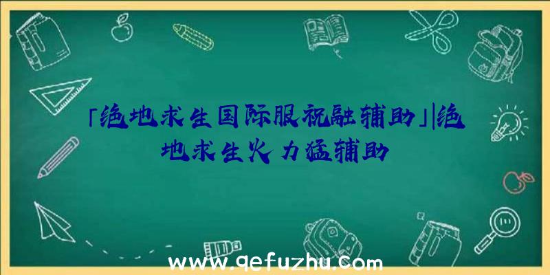 「绝地求生国际服祝融辅助」|绝地求生火力猛辅助